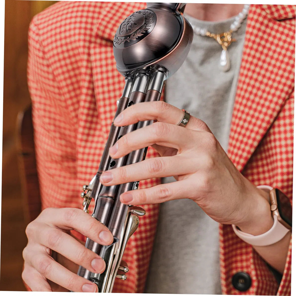 BESTonZON Kürbisflöte Hulusi Pp Material Anfänger Musikinstrument Chinesisches Blasinstrument mit Traditionellem Design für Übung und Musikliebhaber Zufälliger Stil