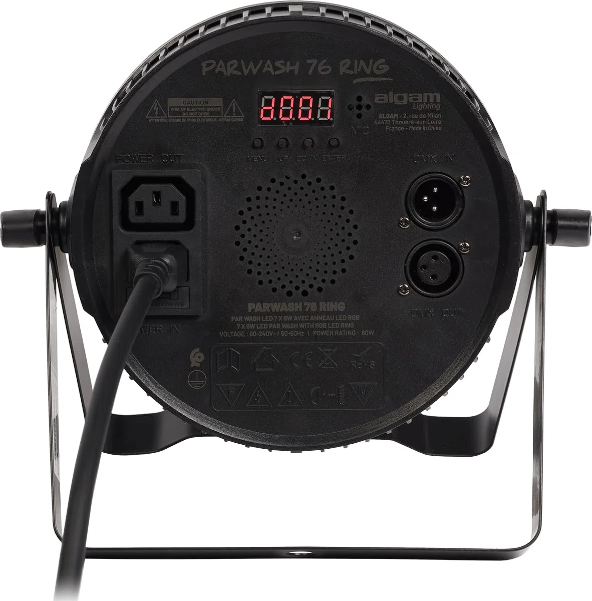 Algam Lighting PARWASH 76 RING - LED-Wash-Par 7 x 6 W RGBW mit RGB-LED-Ring, IP20