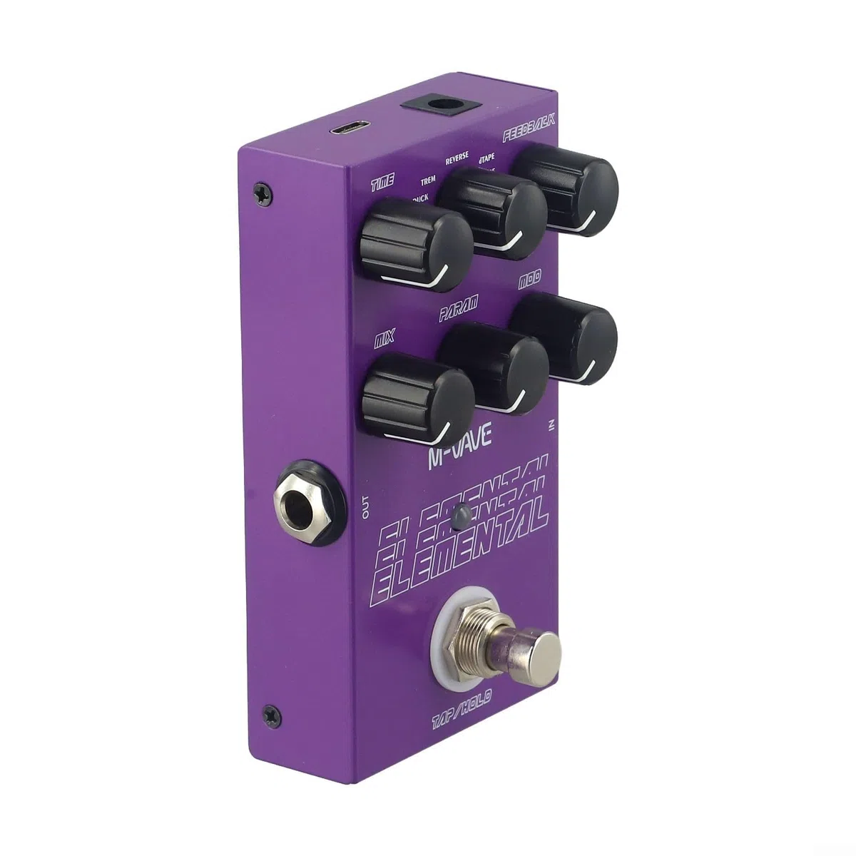 9 Delay Effects Digital Pedal für Gitarre mit langer Verzögerungszeit und für TAP/HOLD Modus für musikalische Vielseitigkeit