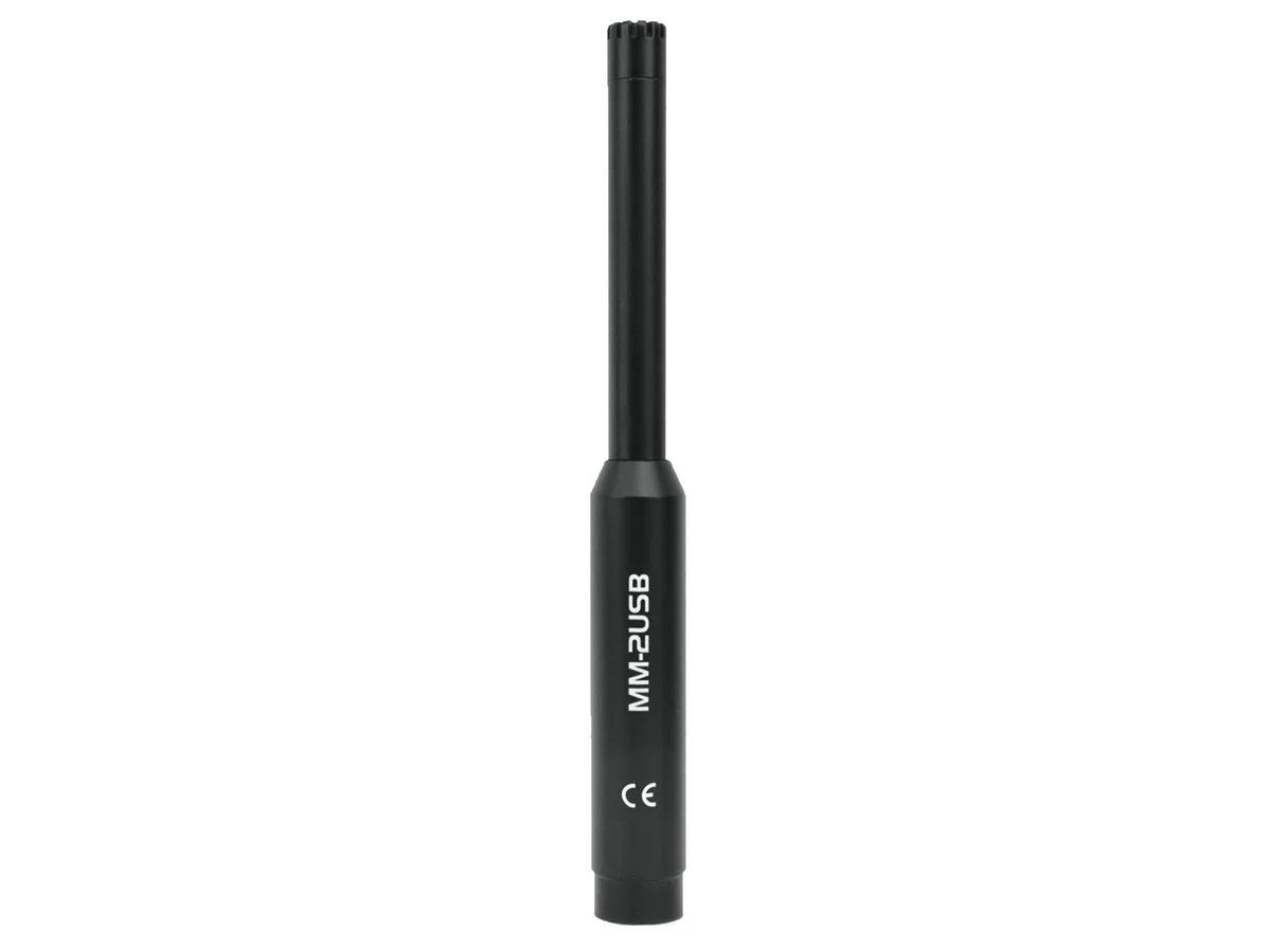 Omnitronic MIC MM-2USB USB-Kondensator-Messmikrofon | Präzises USB-Messmikrofon mit linearem Frequenzgang