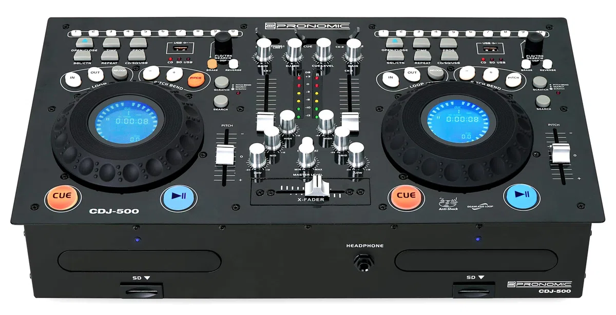 Pronomic CDJ-500 Full-Station Doppel-CD-Player für DJs