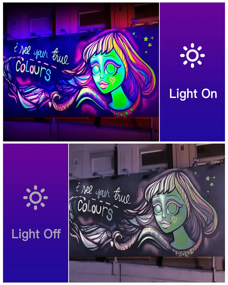 Anpro 72W LED UV Schwarzlicht