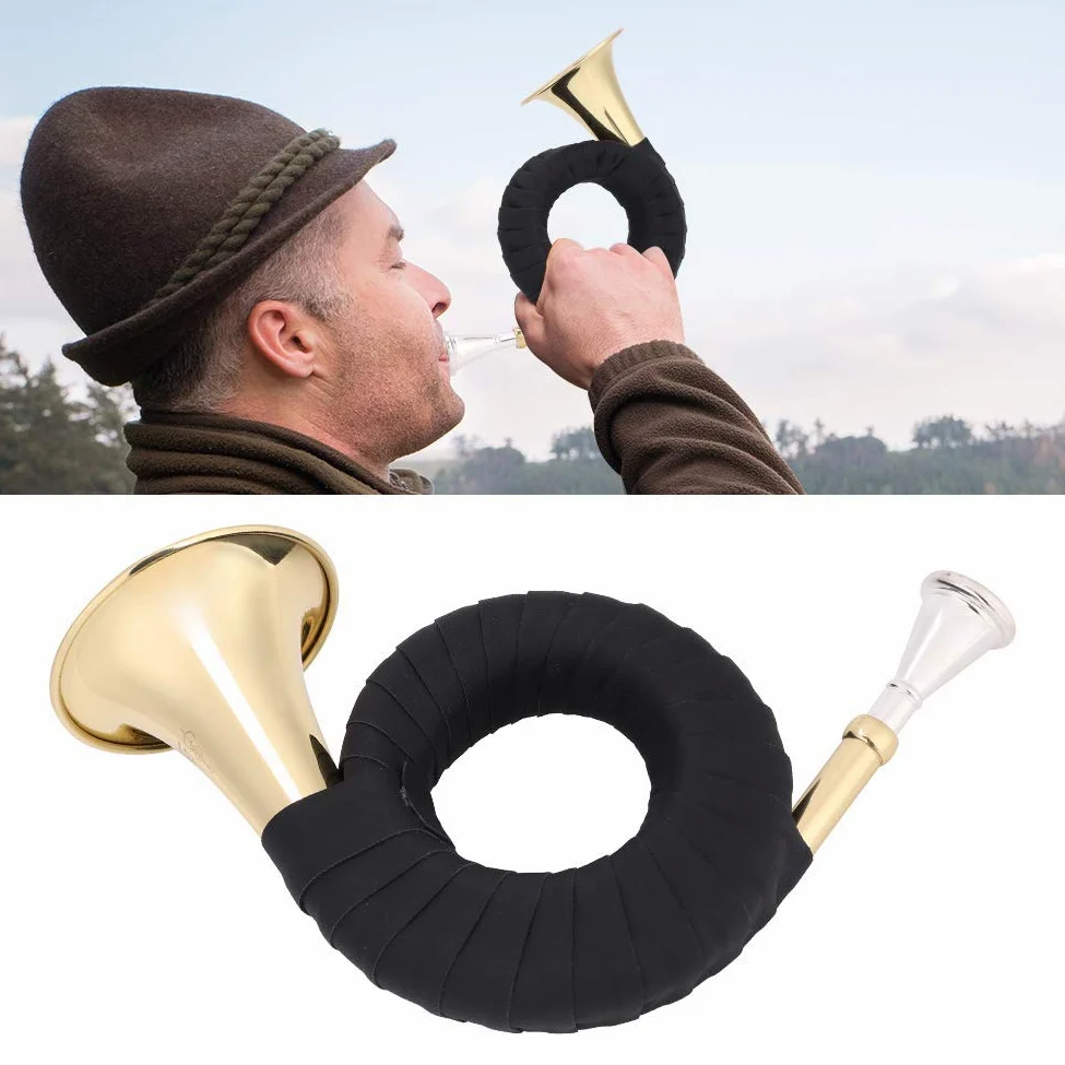 Mini-Jagdhorn, Bb-Jagdhorn für Anfänger, Musiker, Musikliebhaber Hörner