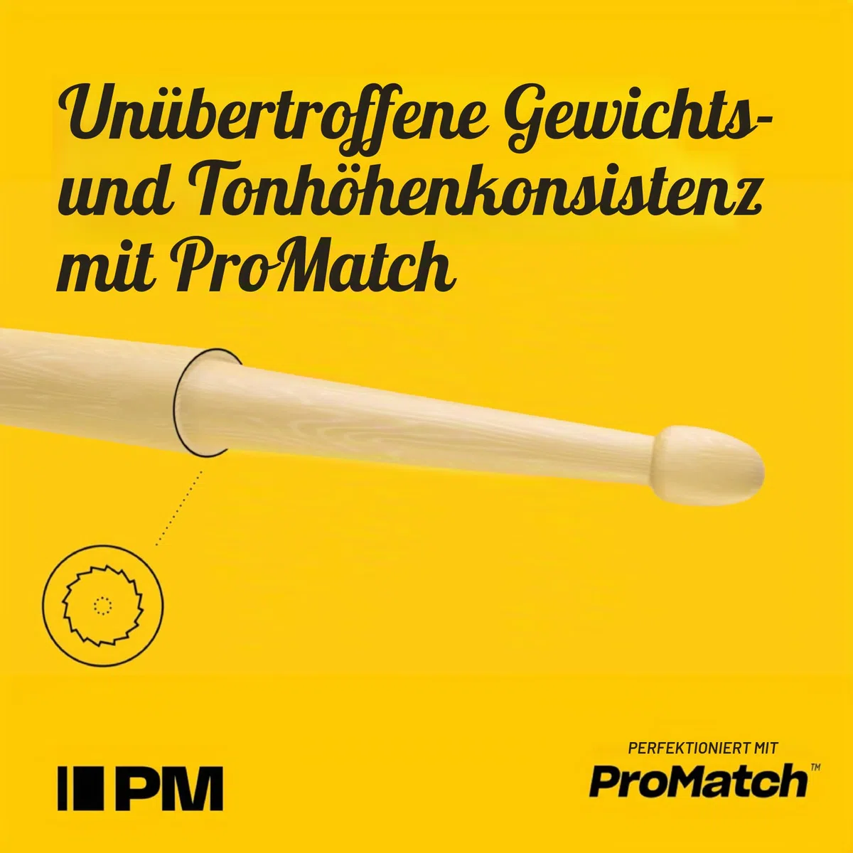 ProMark Schlagzeug Sticks - Rebound 5B Drum Sticks - FireGrain - Hinten gewichtetes Gefühl - Lackierung, Eichel-Tipp, Hickoryholz - 3 Paare of Rebound 5B + 1 Paar of FireGrain 5B