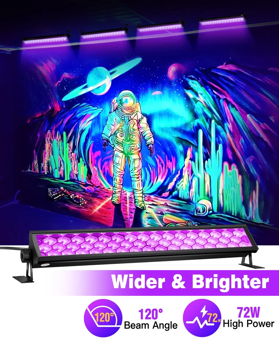 Anpro 72W LED UV Schwarzlicht
