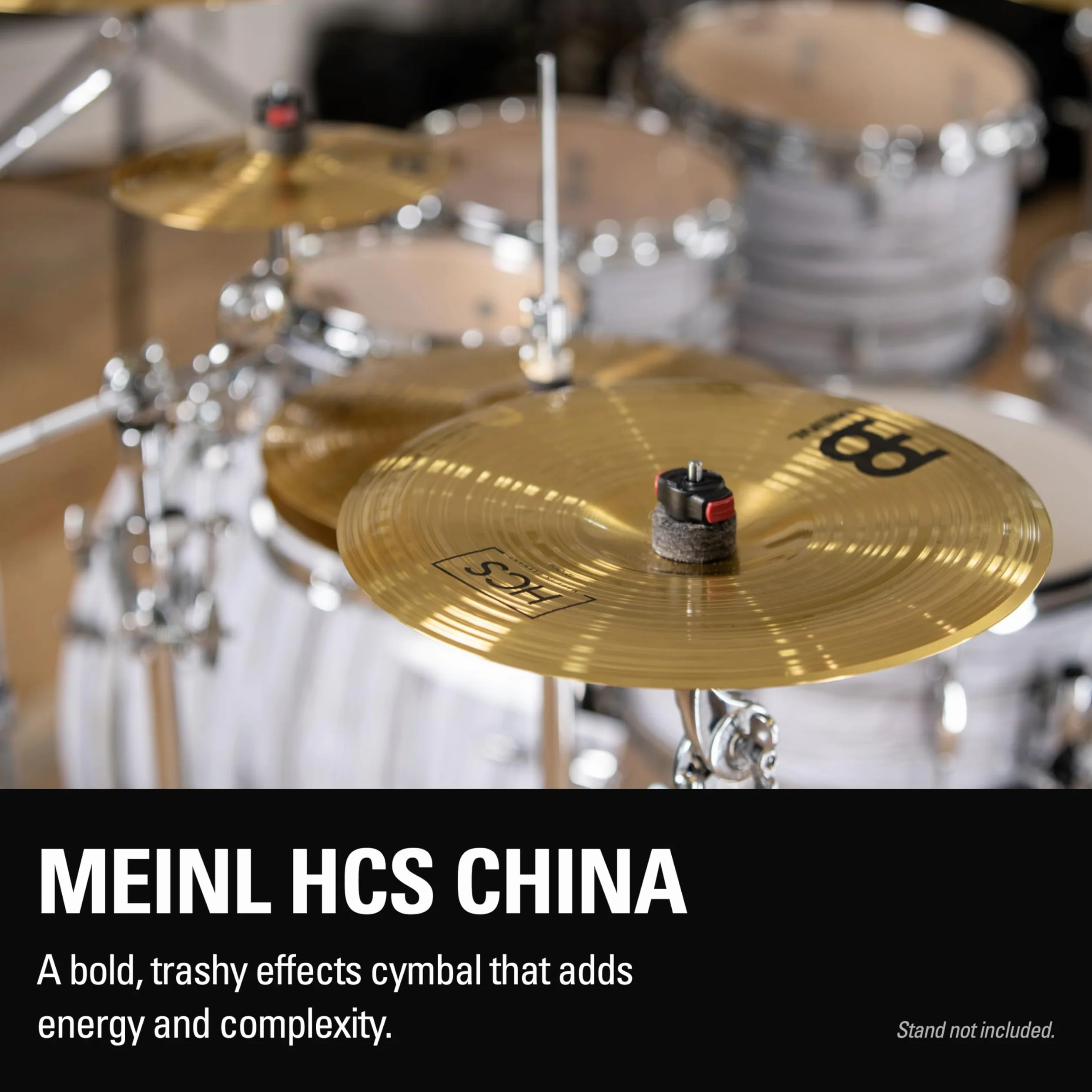 Meinl Cymbals HCS China — 12 Zoll (Video) Schlagzeug Becken (30,48cm) Messing, Traditionelles Finish (HCS12CH)
