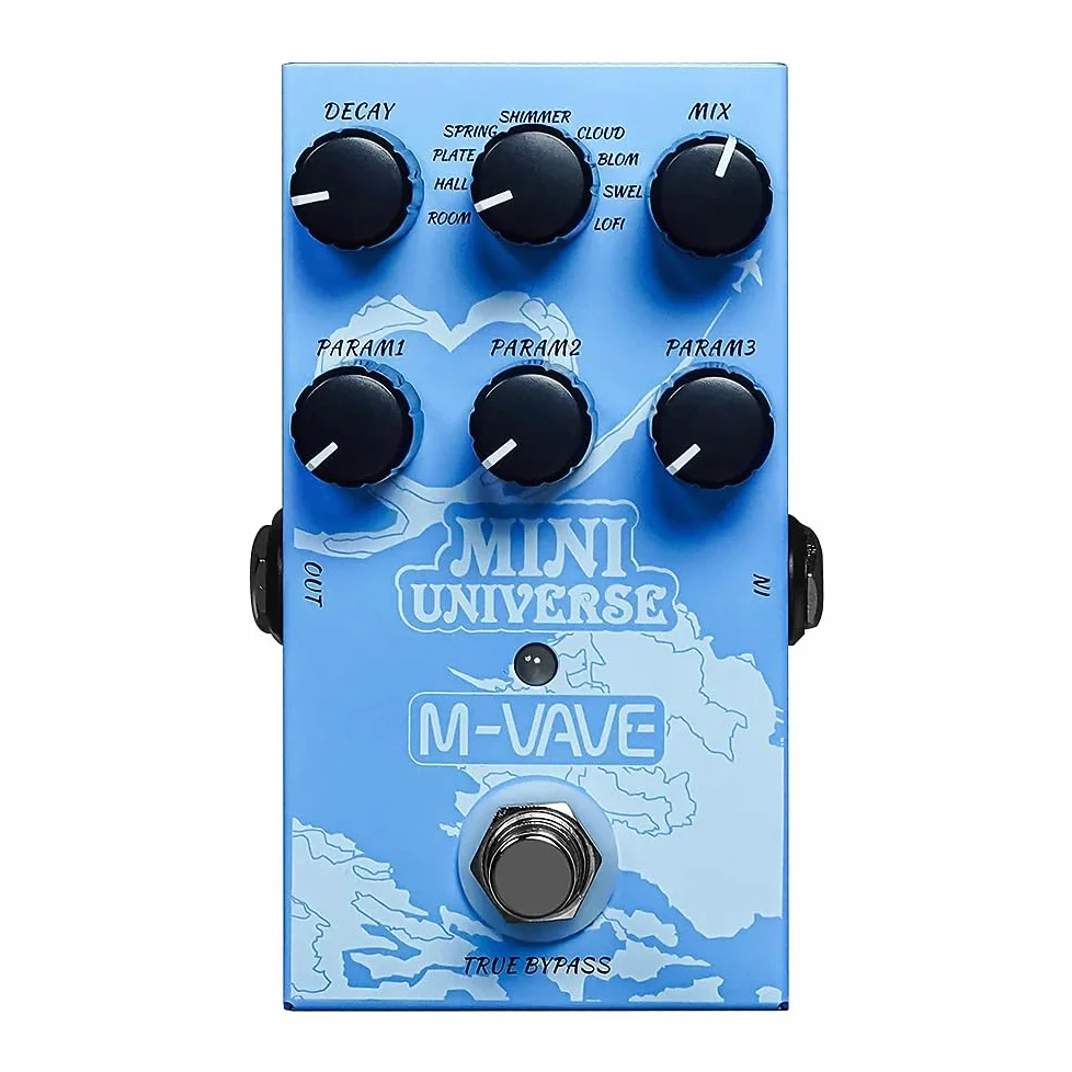 M-Vave Miniuni - 9 digitale Reverb-Effekte in einem Gitarrenpedal