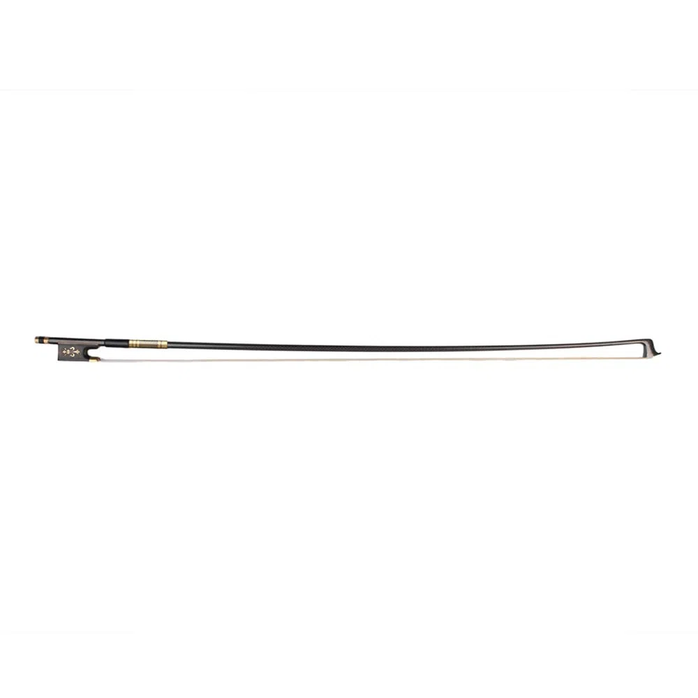 4/4 Violine Geigenbogen Kohlefaser Rundstab Ebenholz Frosch Schachtelhalm Haar gut ausbalanciert,Carbon Fiber Geigenbogen