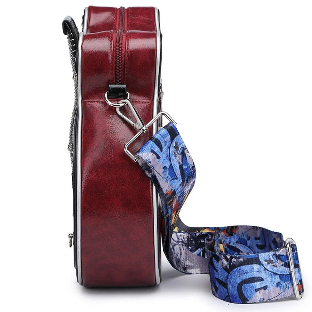Gitarrenförmige Umhängetasche Für Damen Und Herren, Pu-Leder, Umhängetasche, Handtasche, Geldbörse, Geschenke Für Gitarristen