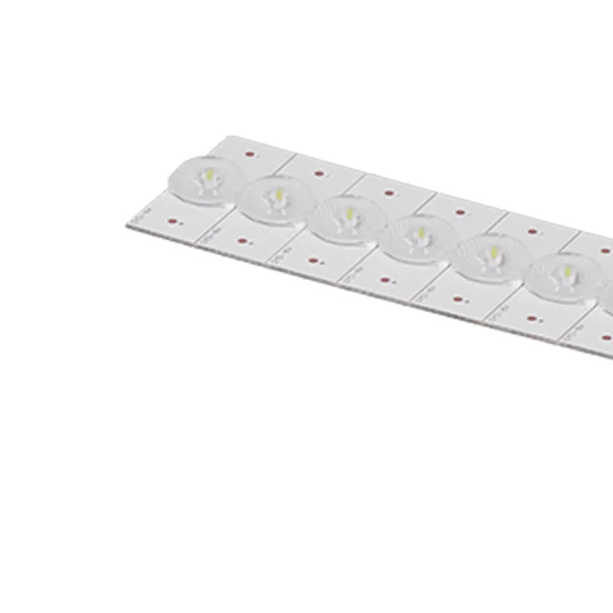 Eujgoov 50 Stück SMD-LED-Lampenperlen mit Optischer Linse, 6-V-TV-Hintergrundbeleuchtungs-Reparaturteile für Universelle LCD-Lichtleiste, Schnelle Wärmeableitung, Langlebige Glasfaserplatte für Profis