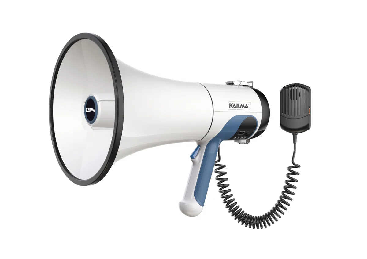 Megaphon, 40 W, wiederaufladbar