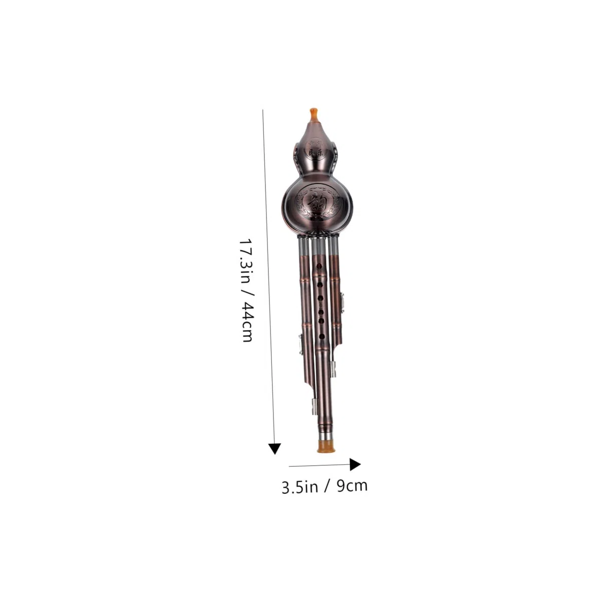 BESTonZON Kürbisflöte Hulusi Pp Material Anfänger Musikinstrument Chinesisches Blasinstrument mit Traditionellem Design für Übung und Musikliebhaber Zufälliger Stil