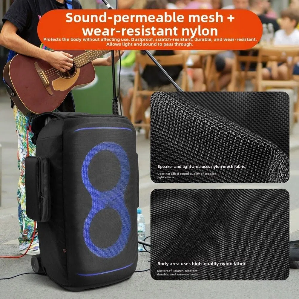 Schutzabdeckung für JBL PartyBox-520 Lautsprecher Doppelschicht Schild, Kratzfeste Staubdichte Shell tragbare Tragtasche, Tragetasche Case Tragbar Tasche Reise Schut-Taschen