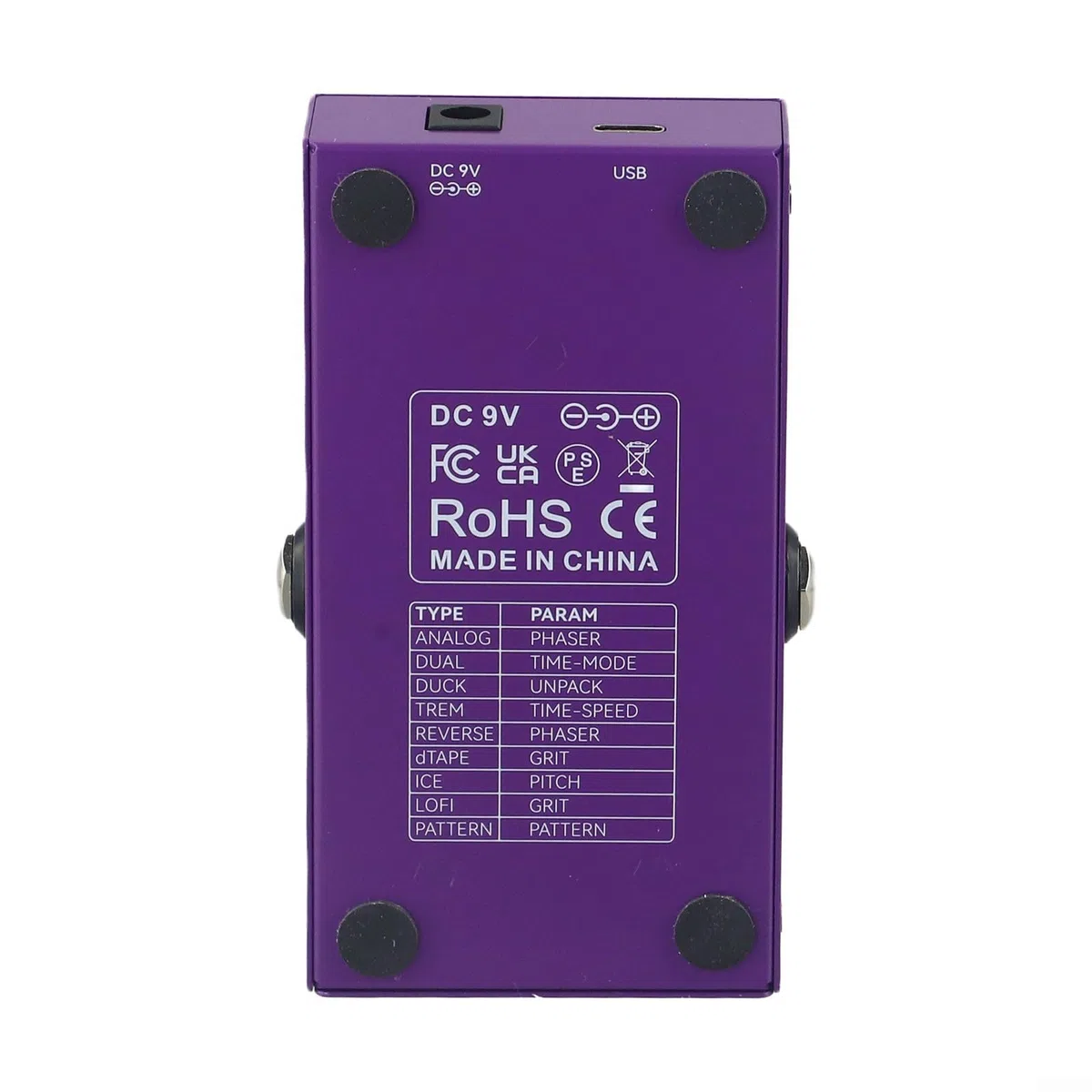 9 Delay Effects Digital Pedal für Gitarre mit langer Verzögerungszeit und für TAP/HOLD Modus für musikalische Vielseitigkeit