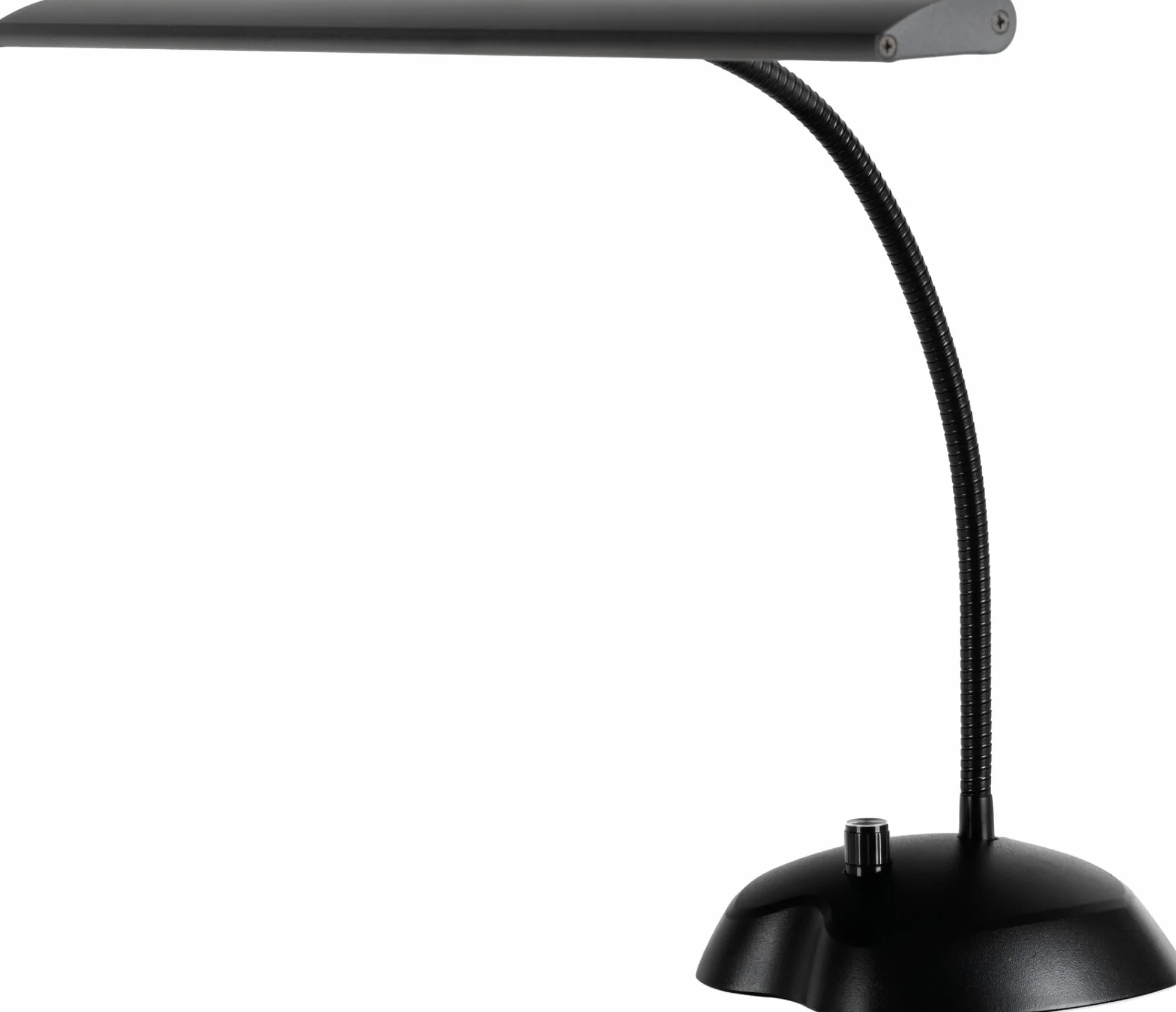 Classic Cantabile 12220 Dimmbare Pianoleuchte Weiß - 36 helle LEDs - 38 cm langer Schwanenhals - Integrierter USB-Ladeanschluss für Smartphone oder Tablet - Schwarz