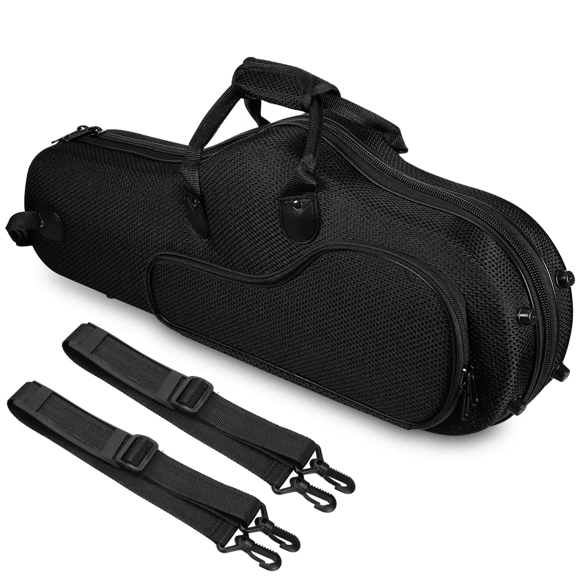 Vaguelly Altsaxophon Tasche Leicht Aus Oxford-Stoff Saxophon Rucksack Mit Abnehmbaren Schultergurten Großes Fassungsvermögen Für Konzert Musikstudio Und Schule
