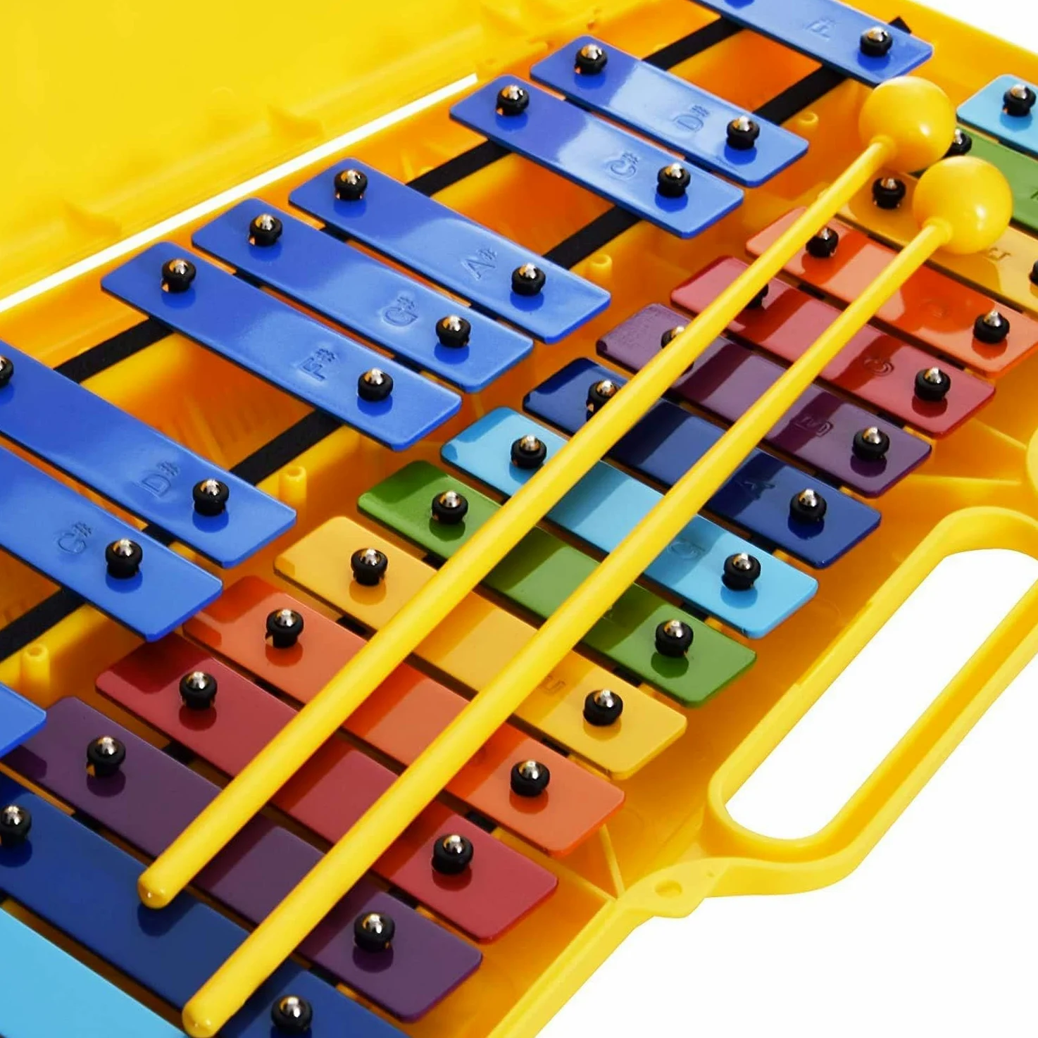 Glockenspiel Glockenspiel Metallophon 25 Metalltasten Angel AG-25N3 mit Etui für Kinder