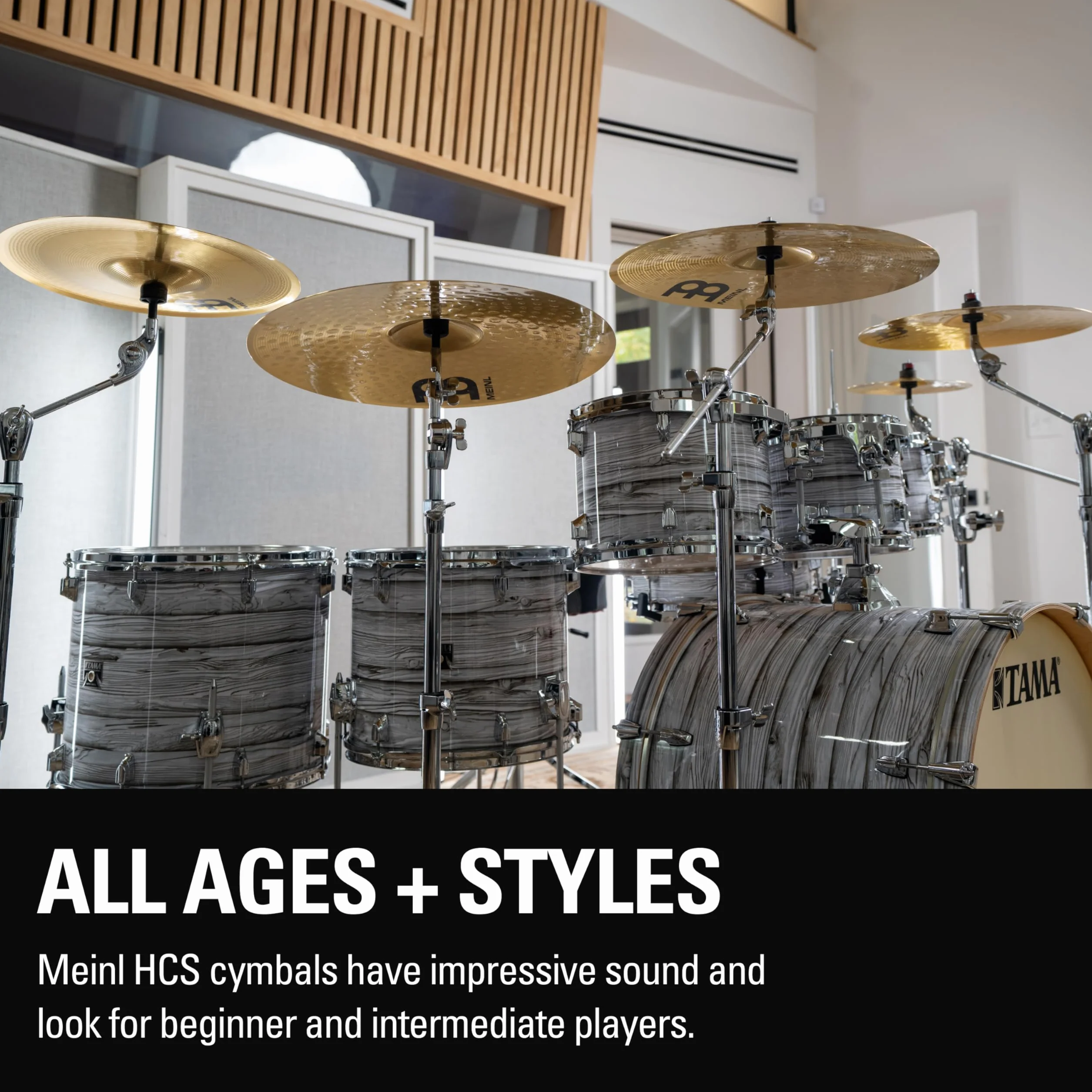 Meinl Cymbals HCS China — 12 Zoll (Video) Schlagzeug Becken (30,48cm) Messing, Traditionelles Finish (HCS12CH)