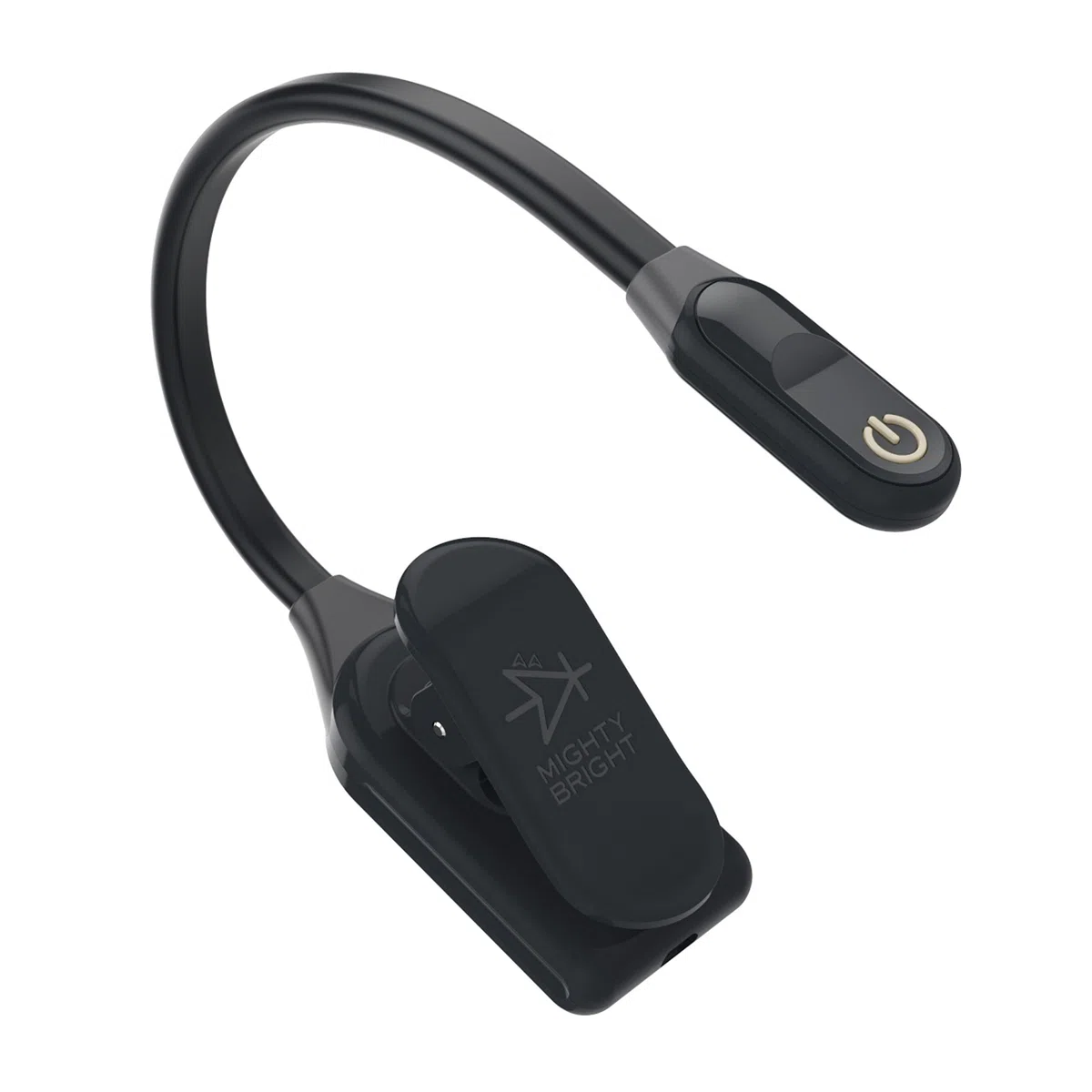 K&M 85635 Notenpultleuchte Mighty Bright - Wonder Flex Schwarz - Anbringung per Clip mit Schwanenhals - dimmbar, 450 Lux
