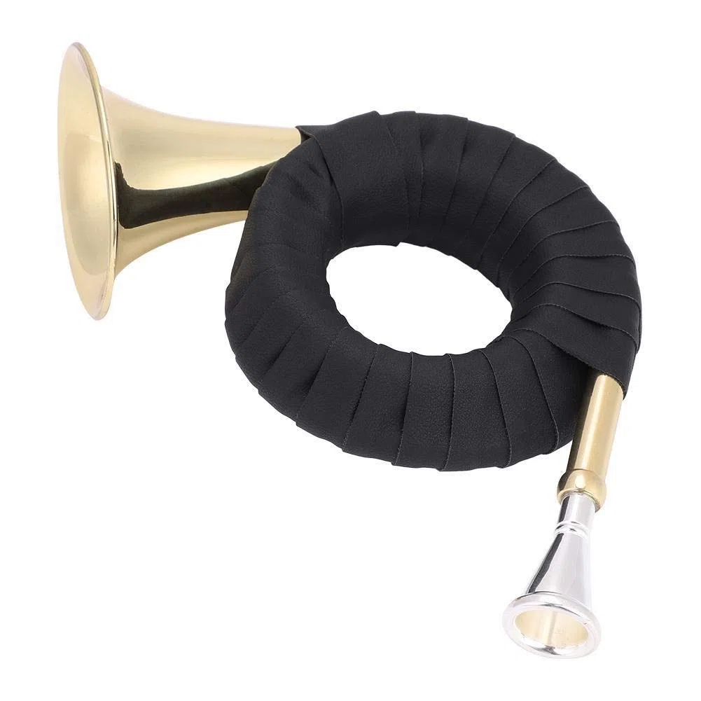 Jagdhorn, Mini Messing Bb Jagdhorn Micro Französisch Horn Blechblasinstrument Set