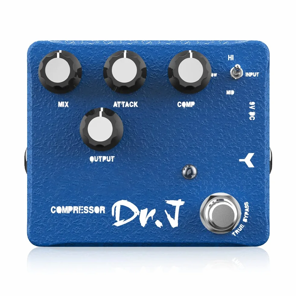 JOYO Kompressor & Clean-Boost-Pedal mit 3-Band-Equalizer für Gitarre - High-End Edition Dr.J Series (D55)