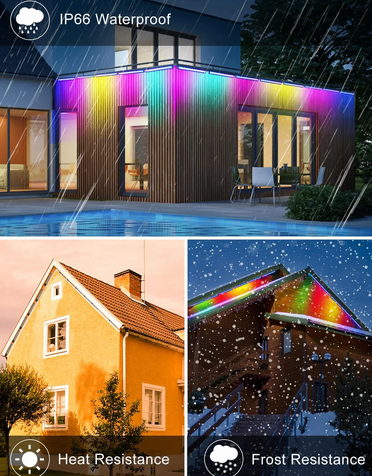 RGB LED Strahler, CLY 25W RGB Wallwasher Licht Mit Fernbedienung LED Bar IP66 Wasserdicht Dimmbar Flutlicht 6 Helligkeit Memoryfunktion Timer Lightbar Für DJ Disco Halloween Party Garten Weihnachten