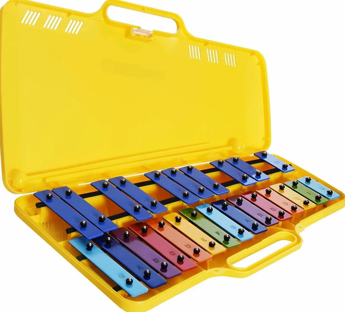 Glockenspiel Glockenspiel Metallophon 25 Metalltasten Angel AG-25N3 mit Etui für Kinder