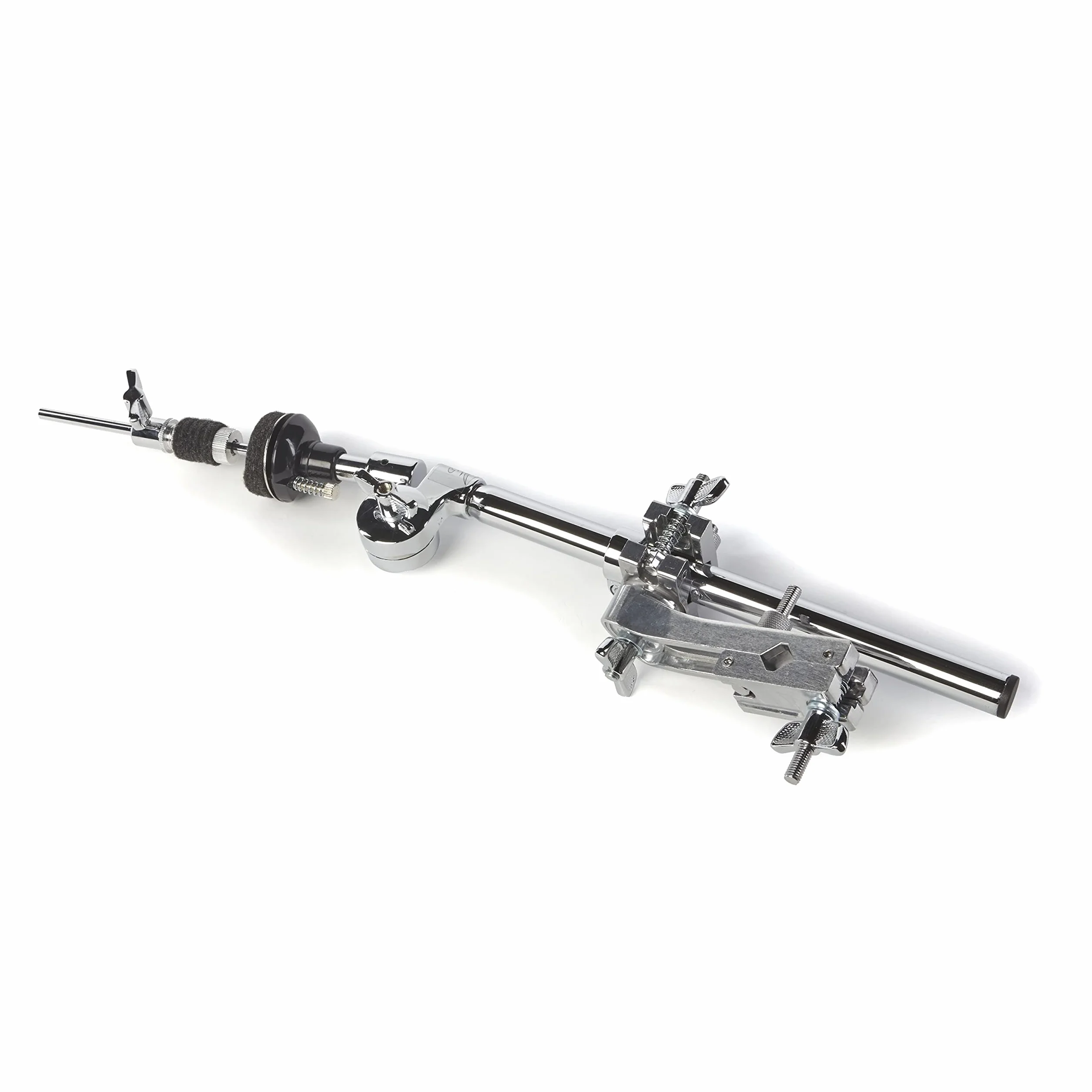 Fame CHH9000, Closed Hi-Hat Halter, Verchromter Beckenhalter, Multiklammer, Ideal für Double-Bass-Player, Schlagzeug-Sets, Flexibel Positionierbar, Beats, Variationen