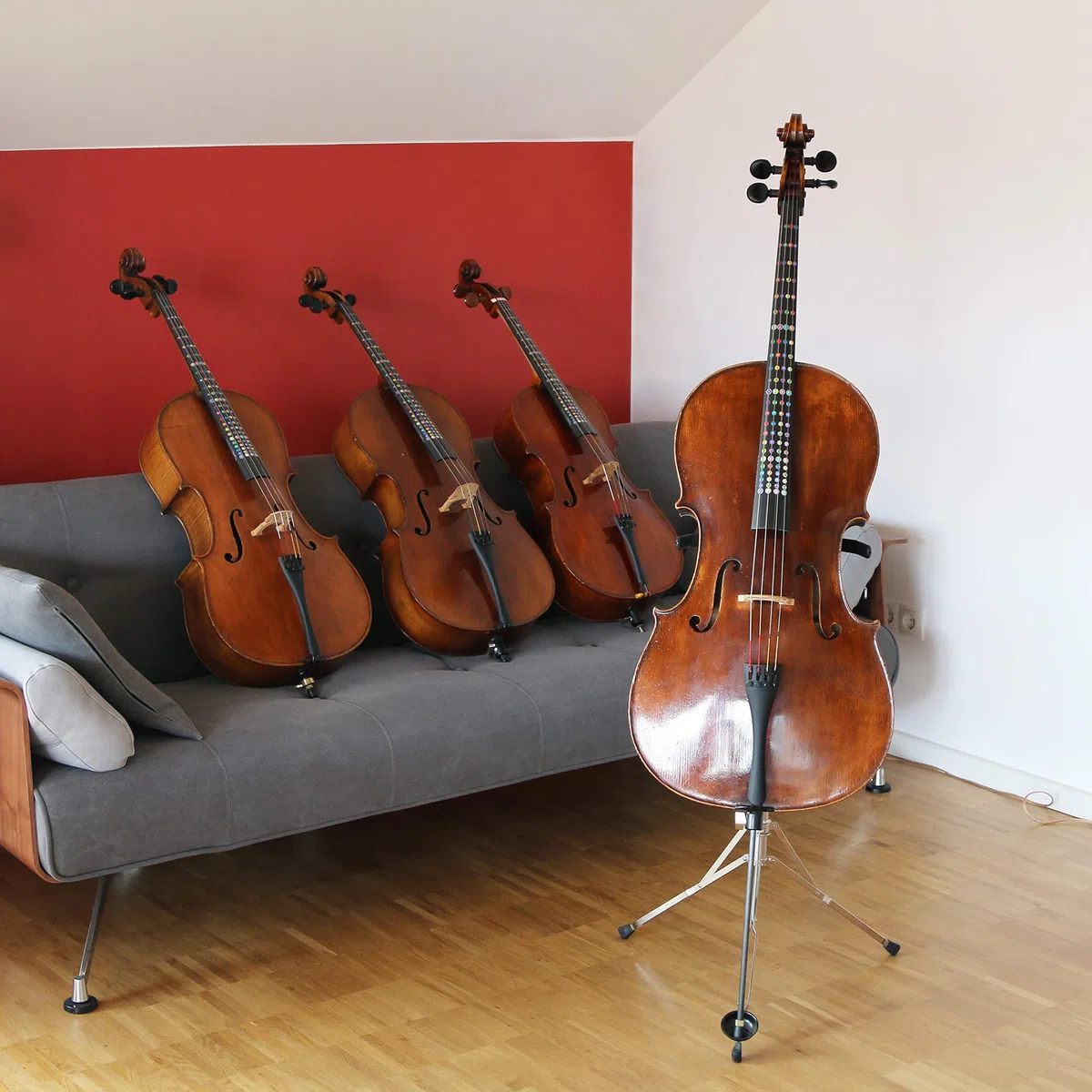 Clever, Folientabelle, Aufkleber, Cello Griffbrettmarkierung, Grifftabelle, Didaktische Lernhilfe (Cello 4/4, 7/8, 3/4, 1/2, 1/4) (690 für 4/4)