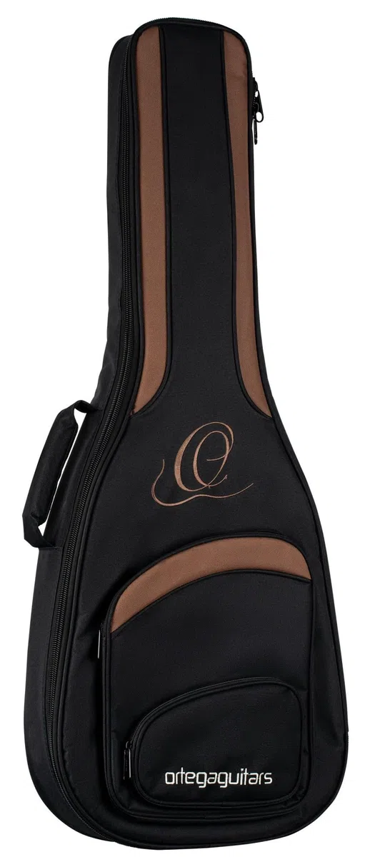 Ortega Guitars Pro Series Bag - 7/8 Klassische Gitarren Tasche - Höhe 101 cm - Breite 39 cm - Breiter Halsgurt - Schultergurte - Nylon, Schwarz (ONB78)