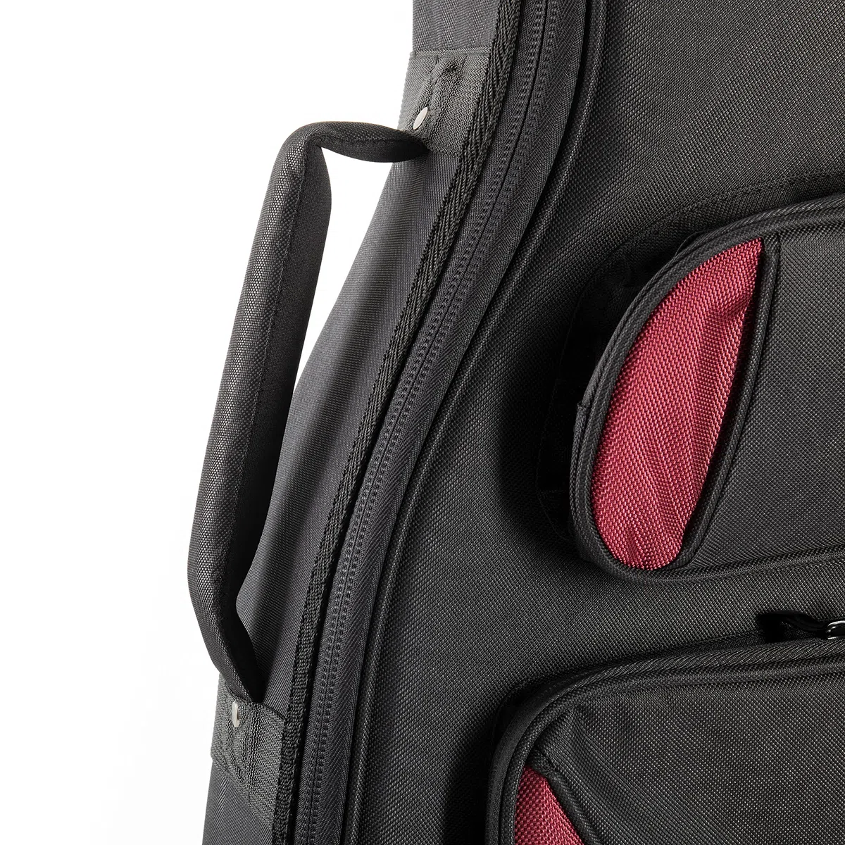 Fame Gigbag 4/4 Konzertgitarre, Dicke Polsterung, Halsstütze, 3 Zubehörfächer, Rucksackgarnitur, Wetterfest, Solide Reißverschlüsse, Gepolsterter Tragegriff, 2,29 kg