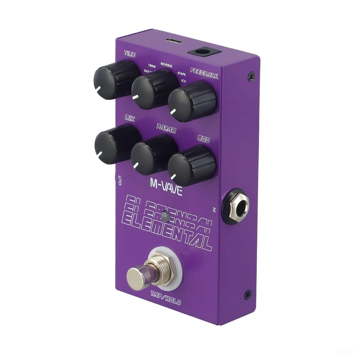 9 Delay Effects Digital Pedal für Gitarre mit langer Verzögerungszeit und für TAP/HOLD Modus für musikalische Vielseitigkeit