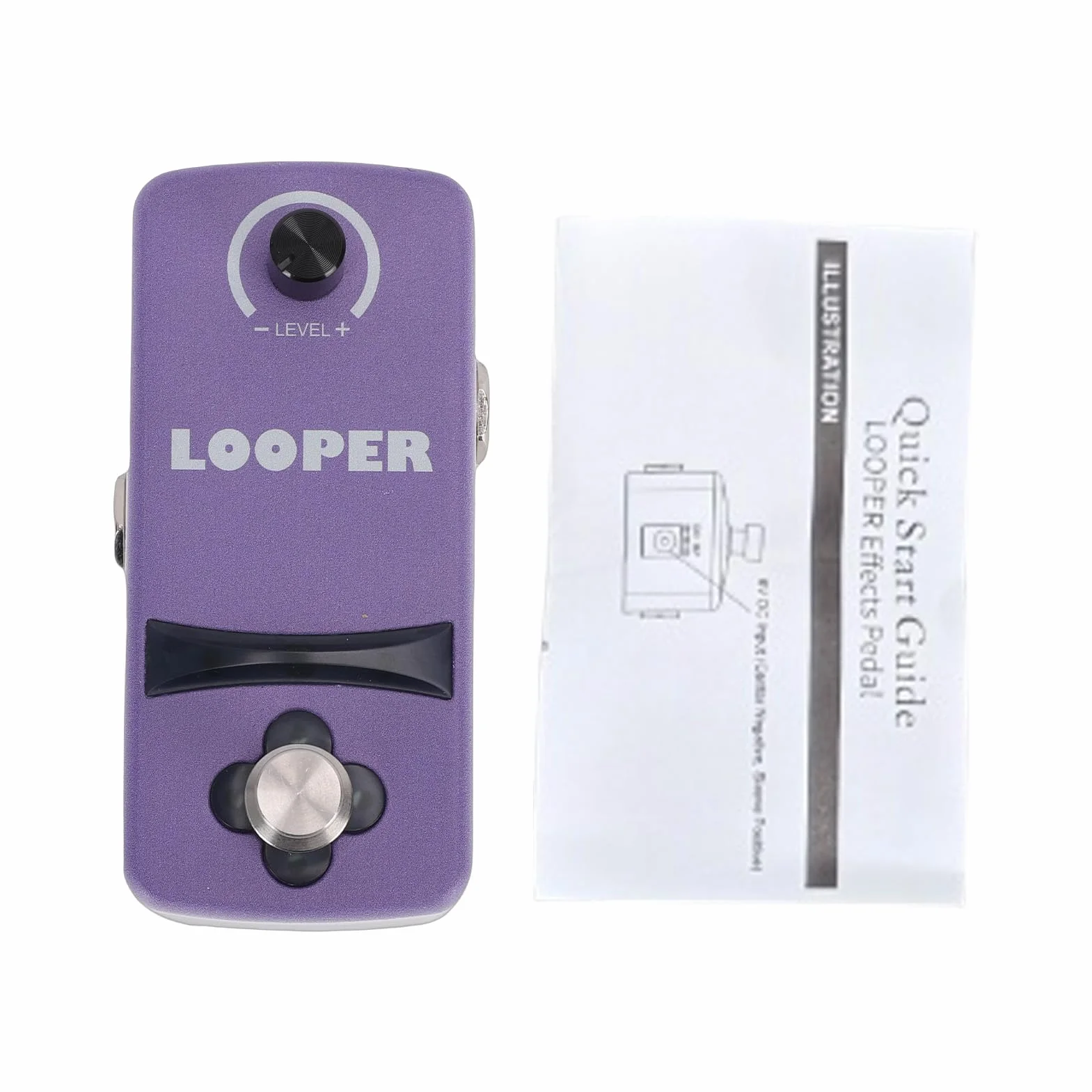 Drfeify Gitarren-Looper-Pedal, Mini-Effektpedal aus Zinklegierung mit 12-minütiger Aufnahme für Live-Auftritte und Übungen