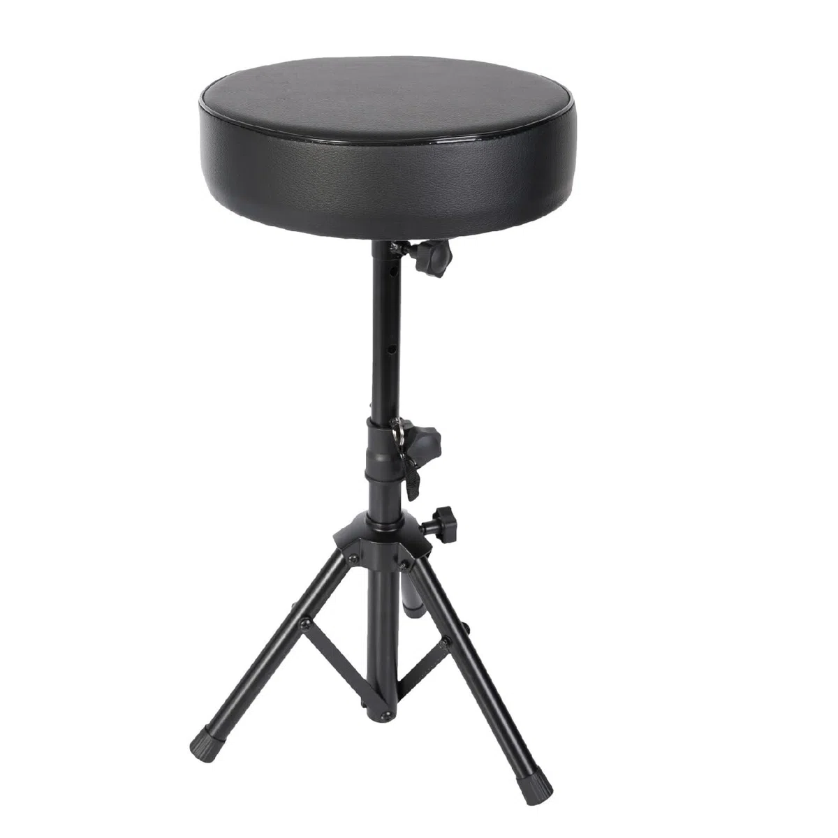 SKR01 - Ibiza - runder Hocker mit einstellbarer Höhe Simi Leder, ideal für Klavier, Schlagzeug usw.