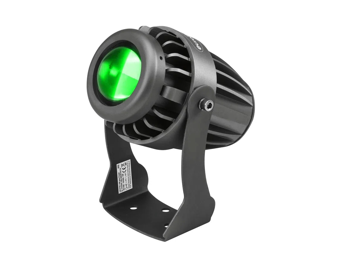 EUROLITE LED IP PST-10W grün Pinspot | Wetterfester Pinspot (IP65) mit kräftiger 10-W-LED