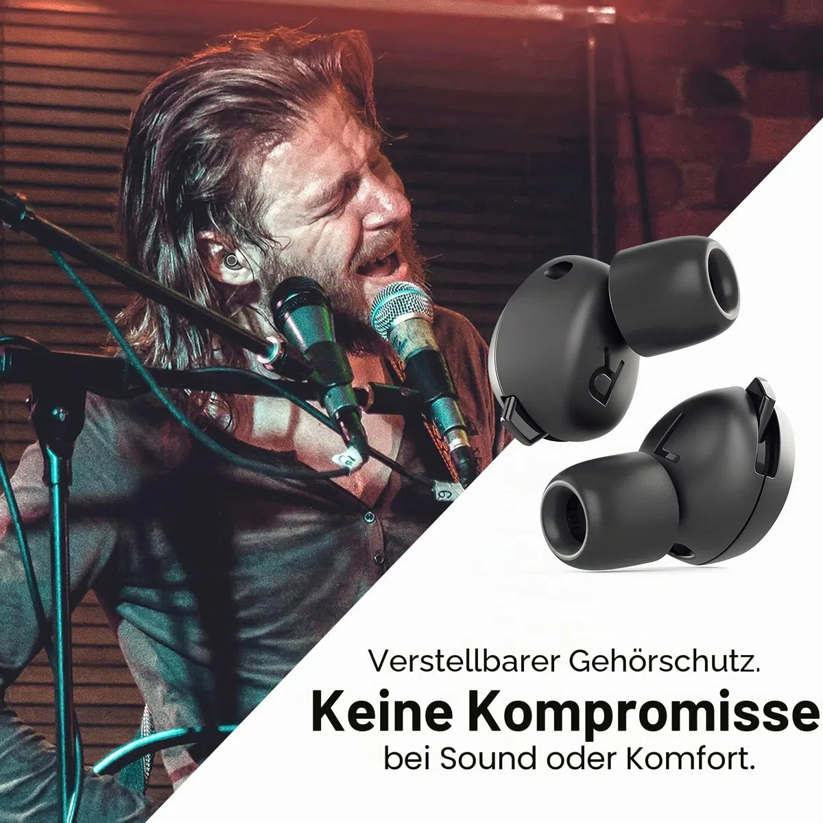 Minuendo High Fidelity Acoustic Earplugs | Hearing Protection for Musicians | Adjustable dB Attenuation Ear Plugs | Made in Norway | Award Winning Design | Suitable for Concerts, Gigs, Music