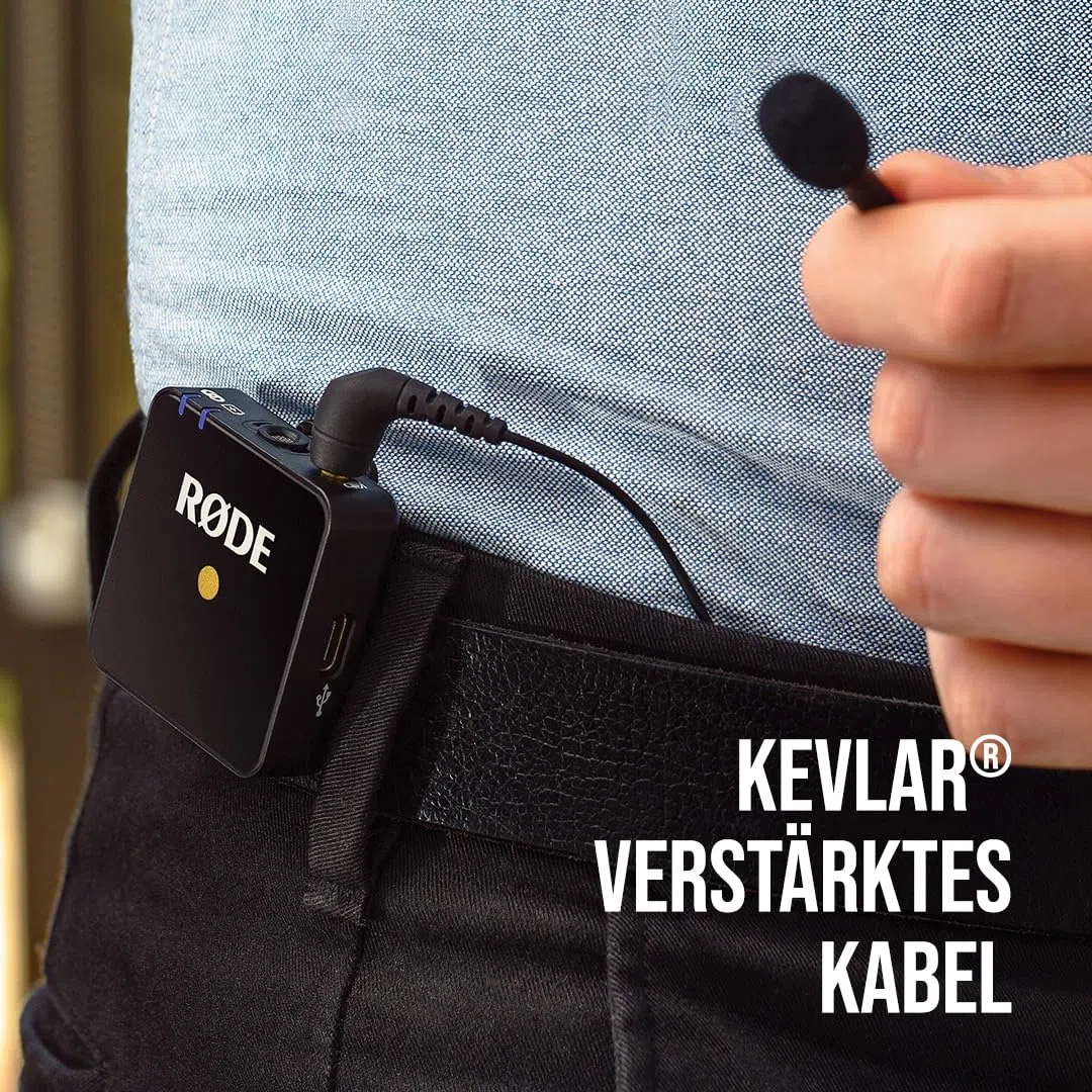 RØDE Lavalier GO Professionelles Lavalier-Mikrofon, Für Präsentationen, Podcasting und Aufnahmen, 3,5mm TRS-Anschluss, Omnidirektionale Kondensatorkapsel (Schwarz)
