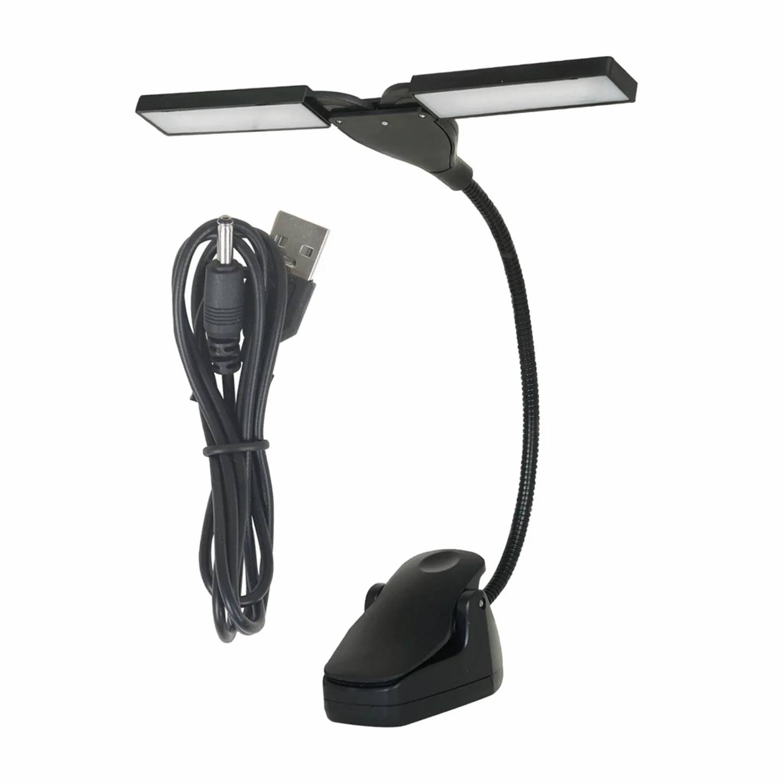 Colcolo Notenpultleuchte, Klavier-Schreibtischlampe, wiederaufladbar über USB, Klavierlampe, Leselicht im Bett für DJ, Zuhause, Lesen, Voilin