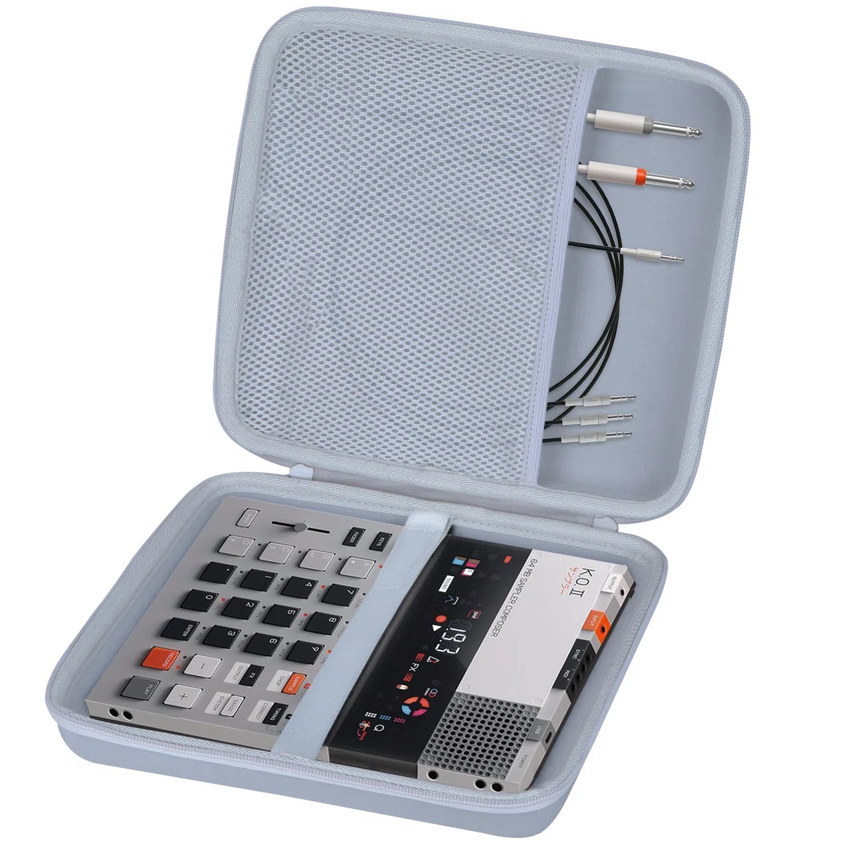 Lebakort Aufbewahrungskoffer kompatibel mit Teenage Engineering EP-133 K.O. II Sampler Drum Machine Sequencer