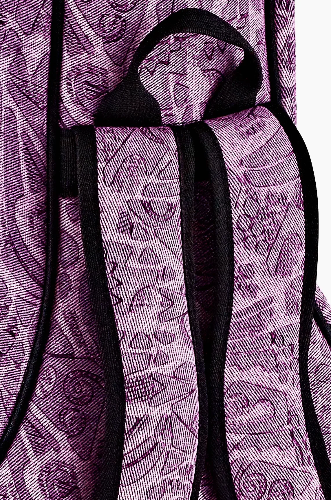 Ortega Guitars Jean Guitar Gigbag - 4/4 Klassische Gitarren Tasche - Höhe 105 cm - Breite 39 cm - Mit Schultergurten - Baumwolle / Leinen, Lila (OGBCL-PUJ)