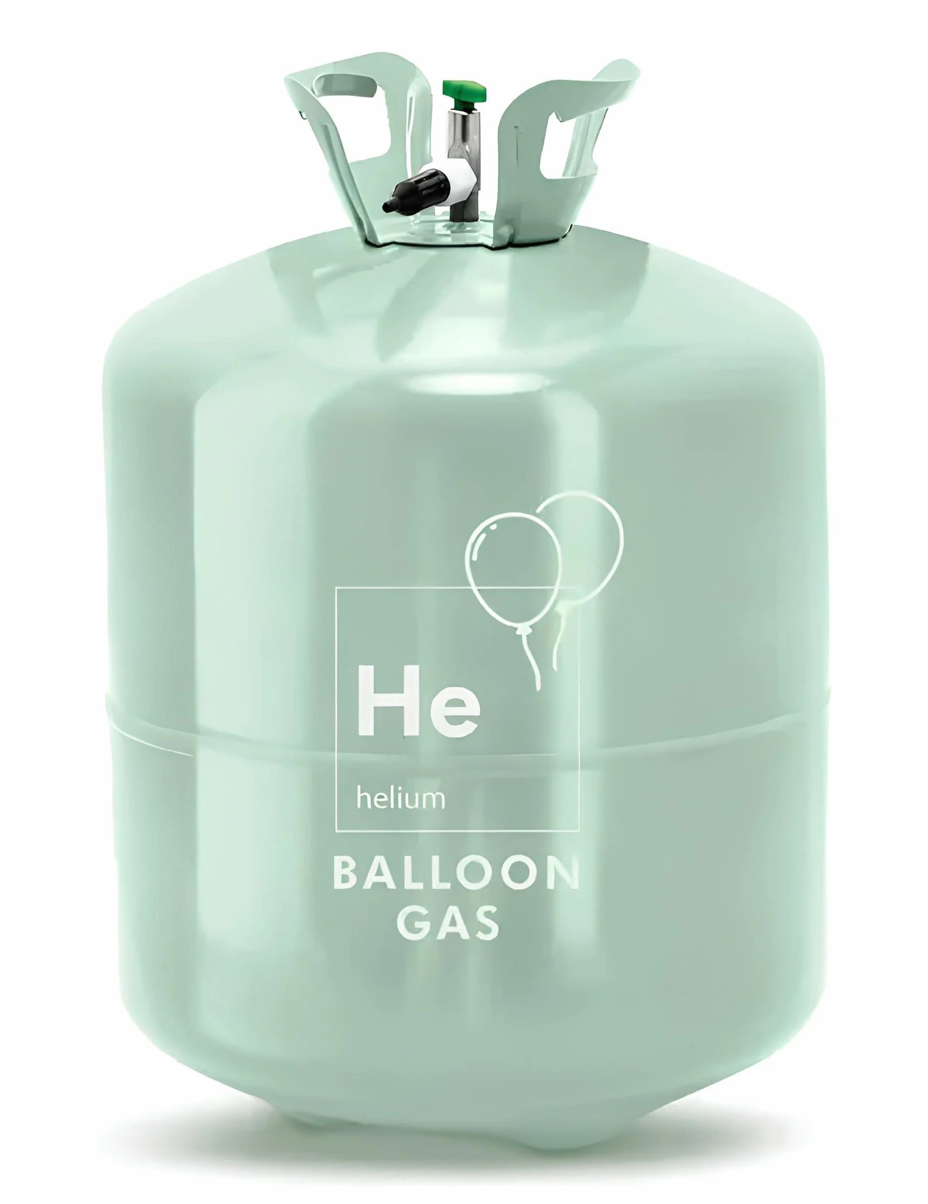 Helium Gasflasche ca. 0,59 m³ – Einweg Heliumflasche für bis zu 90 Ballons, Ballongas mit Ventil zum einfachen Befüllen, Geburtstag Hochzeit Feier Event Ballonfüllung Helium Set Einmalbehälter