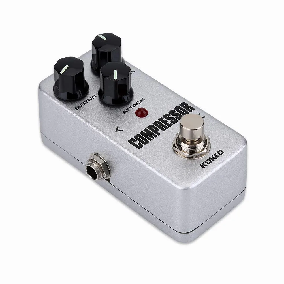 Bnineteenteam Mini-Effektpedal, Kompressor-Sustainer-Effektpedal für E-Gitarre Effektoren Musikinstrumentenzubehör