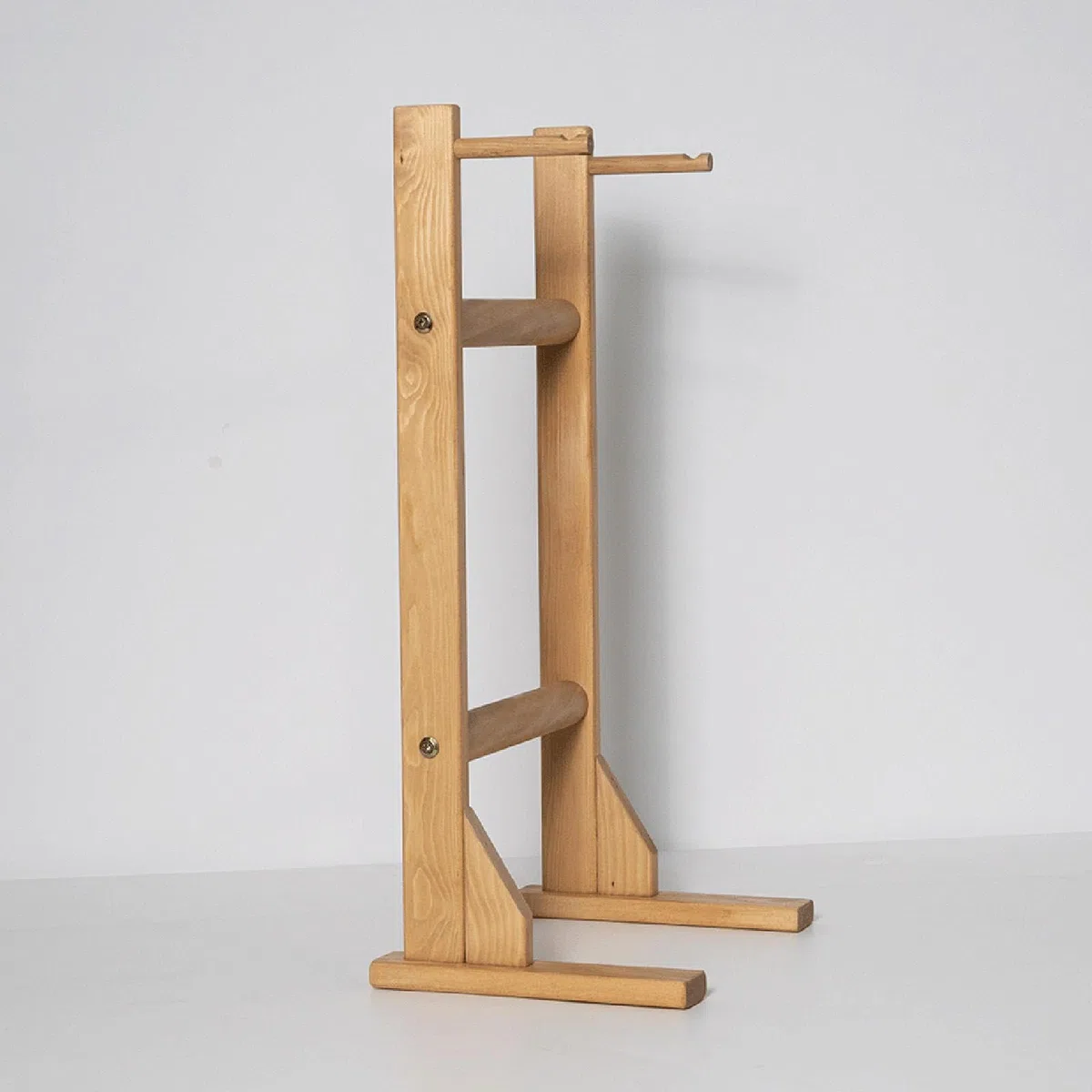 Gongständer Aus Holz für Gongs bis 40 Cm (15,75 Zoll), Vielseitig Einsetzbar, Tragbar, Als Präsentationsständer Oder Windspielständer für Schreibtisch