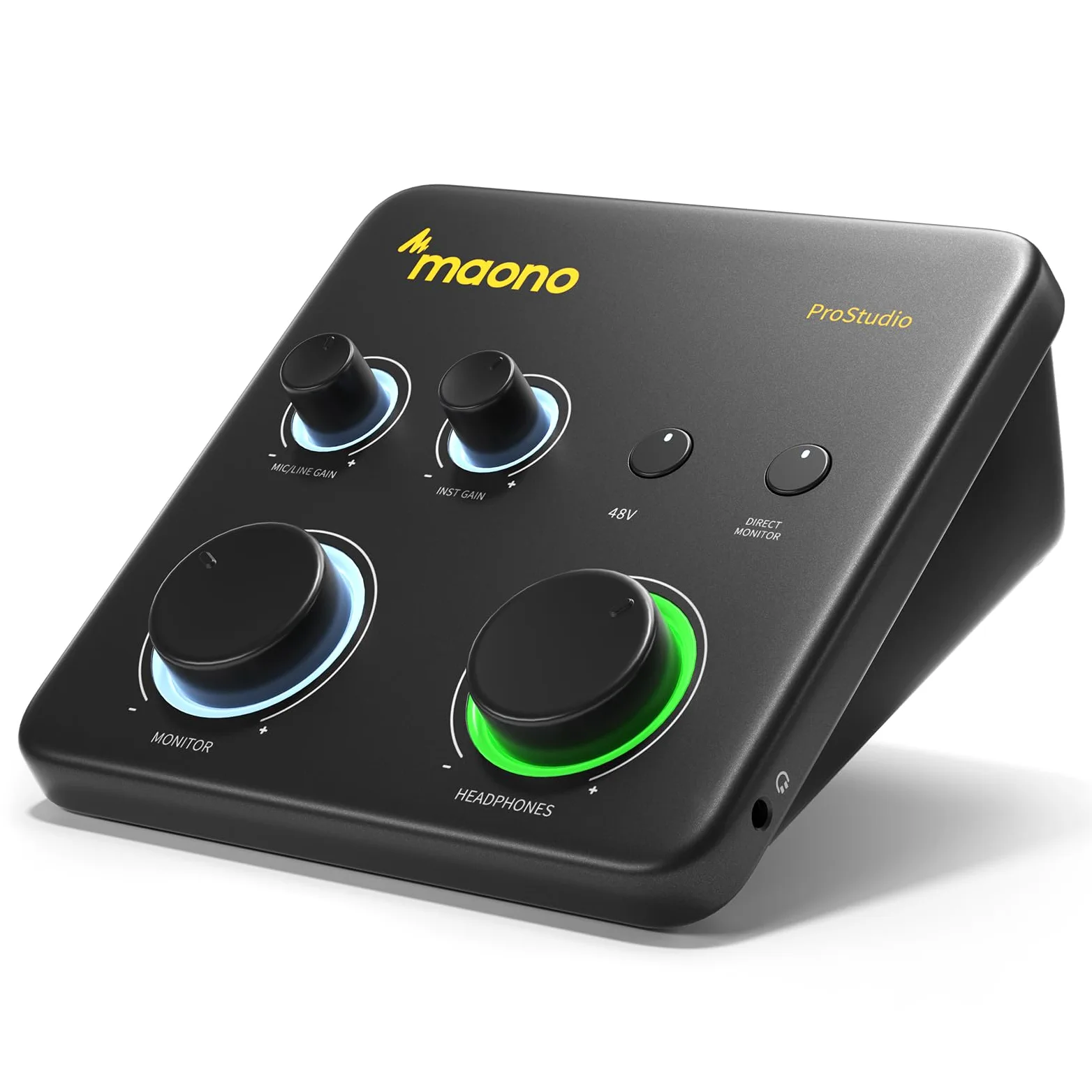 MAONO USB-Audio-mixer: Interface mit XLR-Eingang, 24-Bit/192-kHz-Routing-Software, Loopback, ASIO-Treiber für Musikaufnahmen, Heimstudio, Gitarre, Podcasts, Streaming,DAW (PS22 Lite Schwarz)