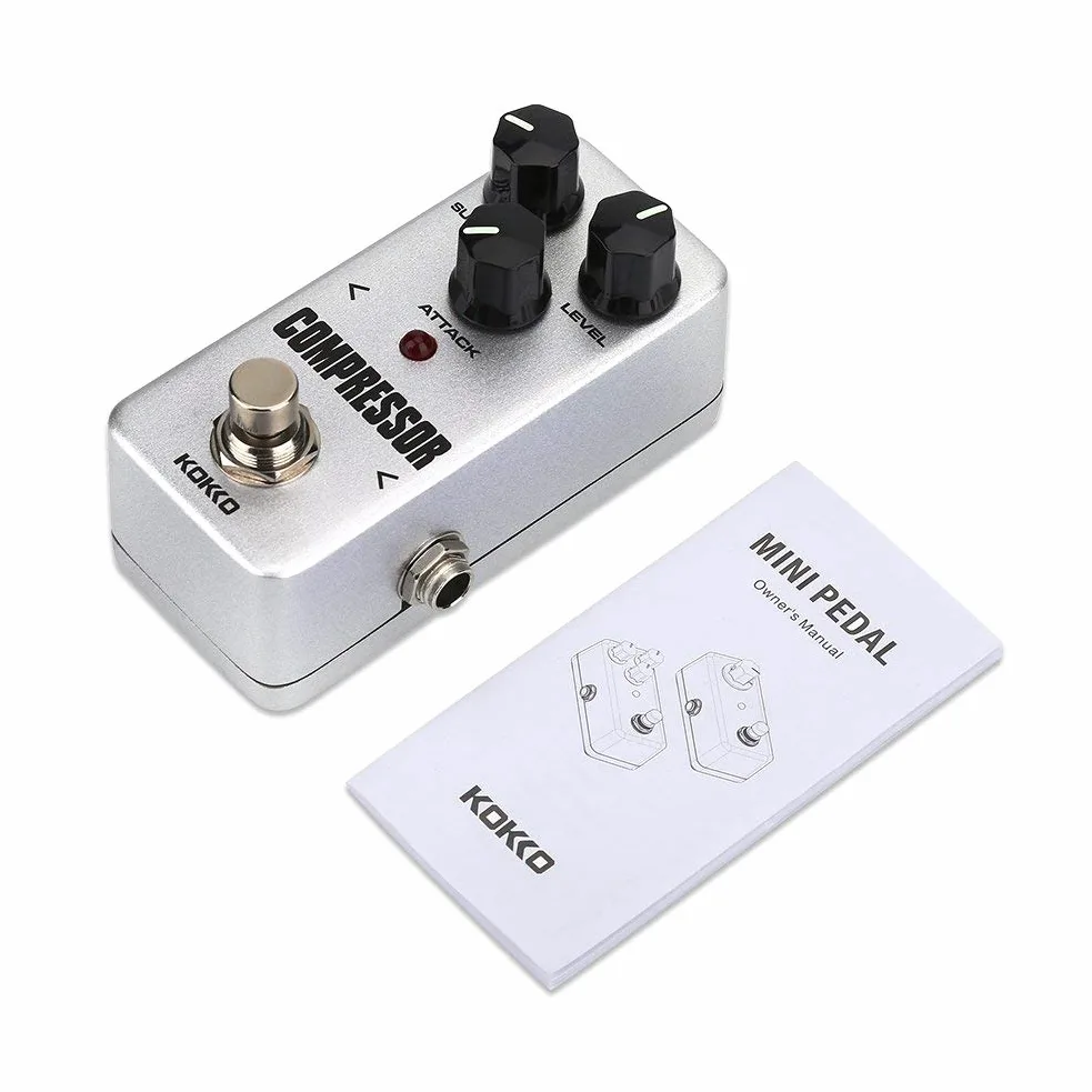 Bnineteenteam Mini-Effektpedal, Kompressor-Sustainer-Effektpedal für E-Gitarre Effektoren Musikinstrumentenzubehör
