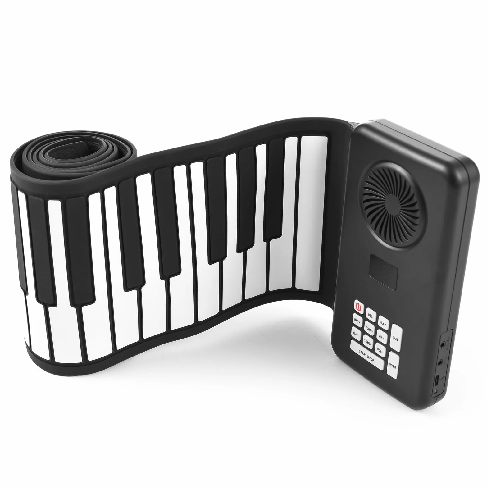 Rollpiano 88 Tasten Roll Up Piano Musik-Tastatur Klavier Unterstützt MIDI, Faltbar Pädagogische Elektronische Digitale Musik Klaviertastatur für Kinder Erwachsene Anfänger Geschenk