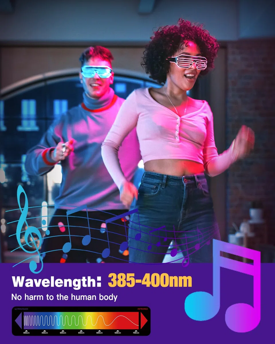 Anpro 72W LED UV Schwarzlicht