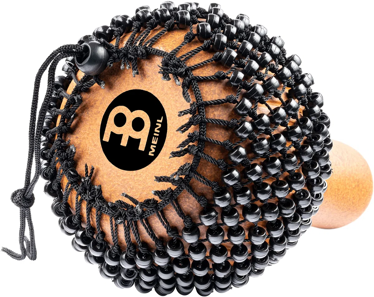 Meinl Percussion Fiberglas Cabasa Instrument - Schüttelinstrument mit Perlenkette - Einstellbares Netz - Fiberglas, Braun (CA7BR)