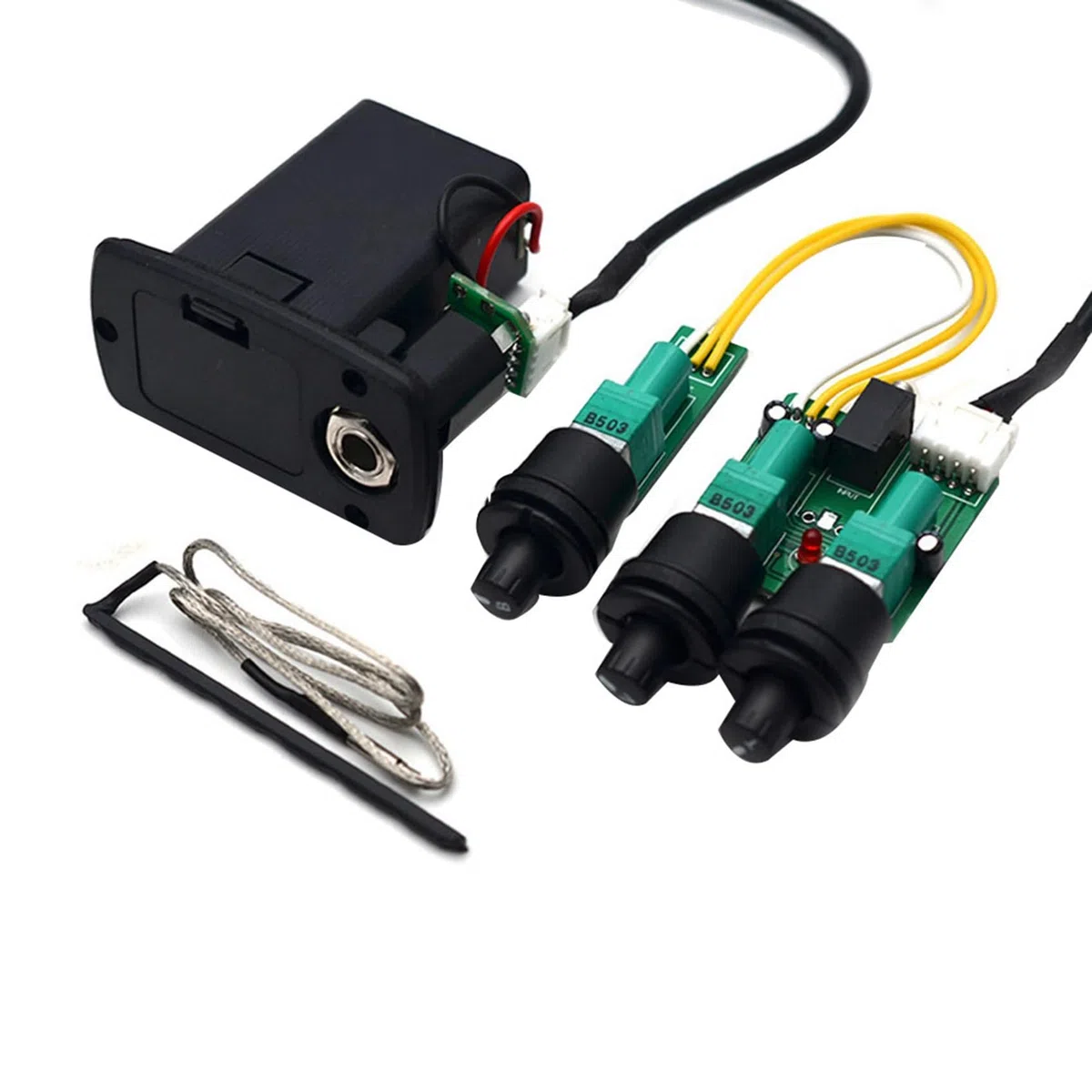 3X 3 Band Acoustic Classical Guitar Equalizer Guitarra EQ Preamp Concise Bass Tone Volume Einstellbarer Violao Pickup