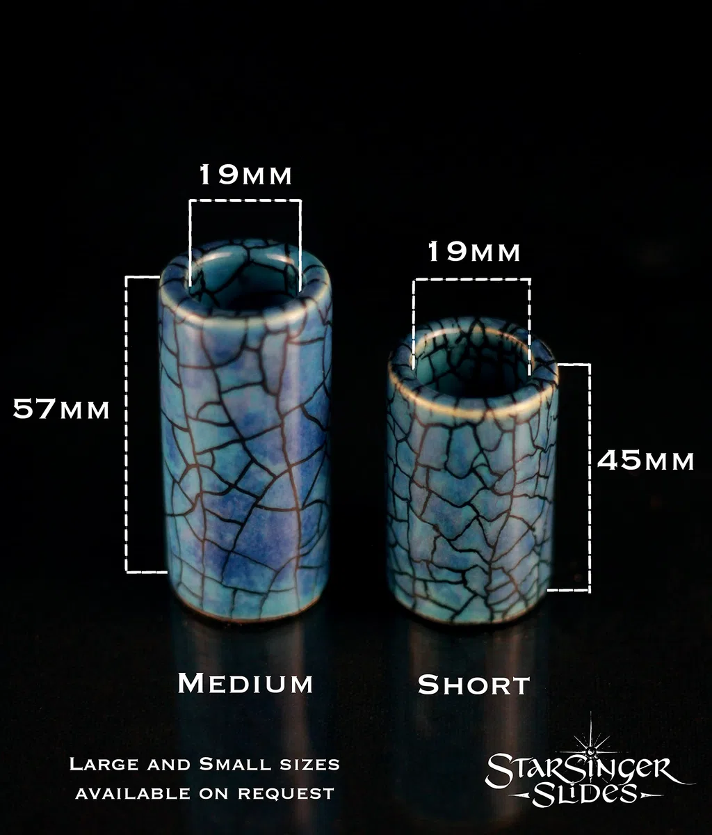 Blue Lagoon Gitarre Slider Keramic Mittel
